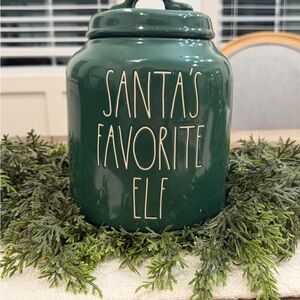 Rae Dunn Christmas Canister - - Santa's Favorite Elf